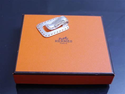 vintage hermes money clip|authentic hermes money clips.